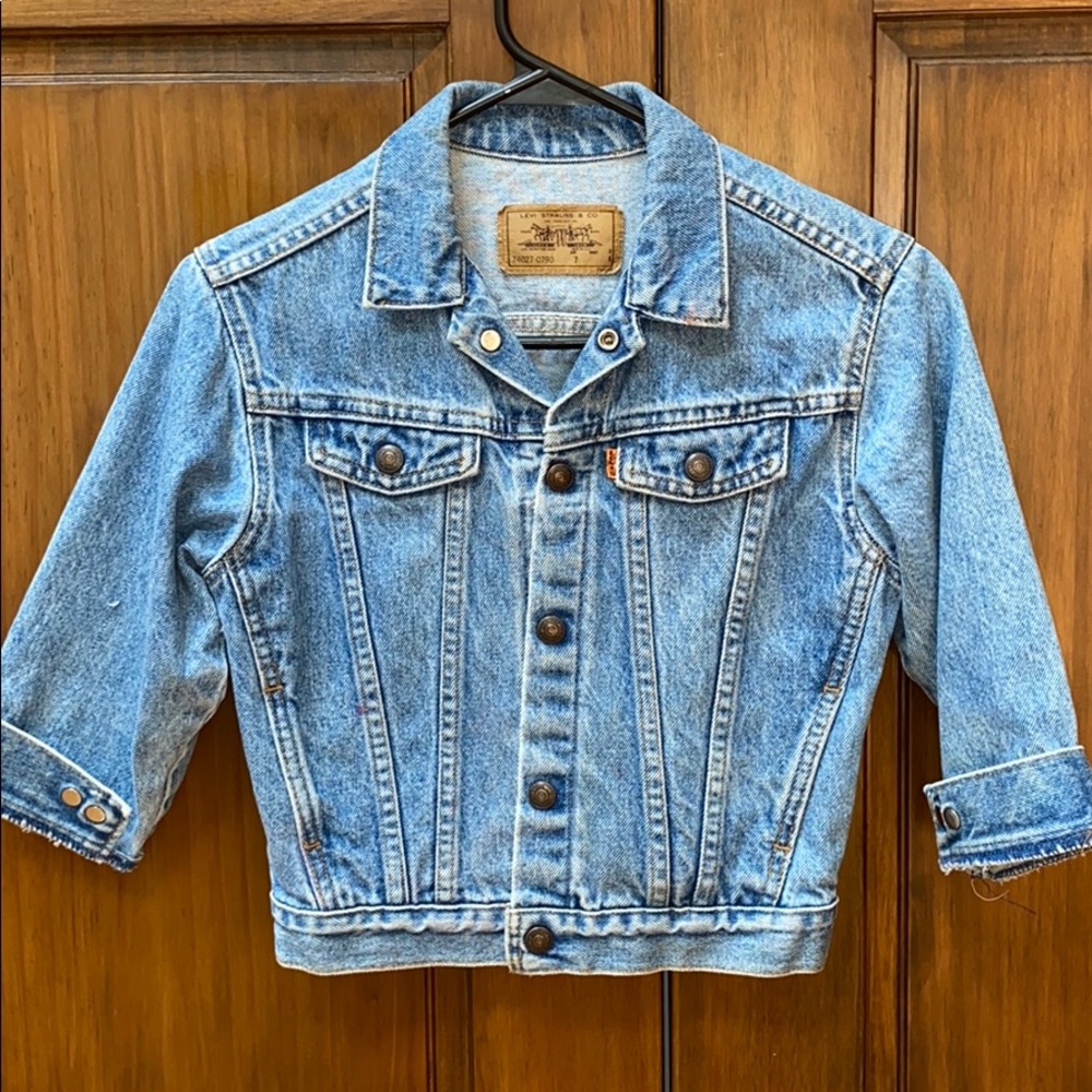 Levi’s Vintage Denim Jacket Sz 7 Kids